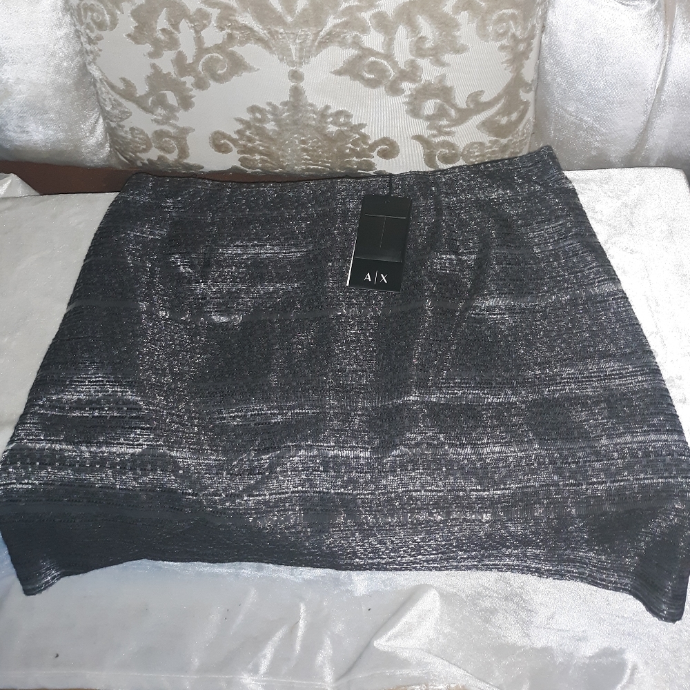 Armani exchange skirt metallic size 6